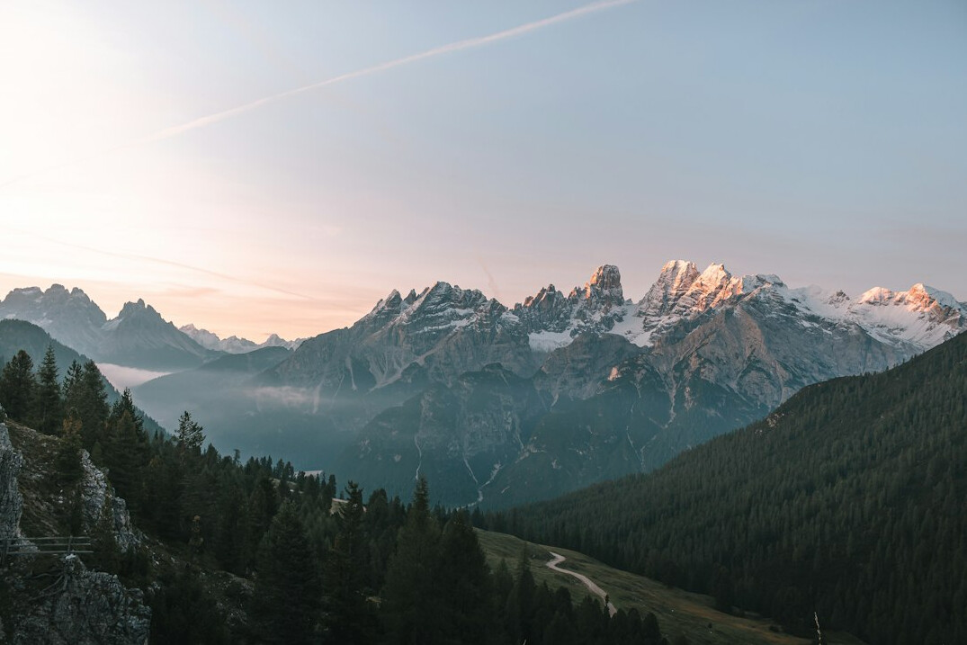 sunrise over mountains