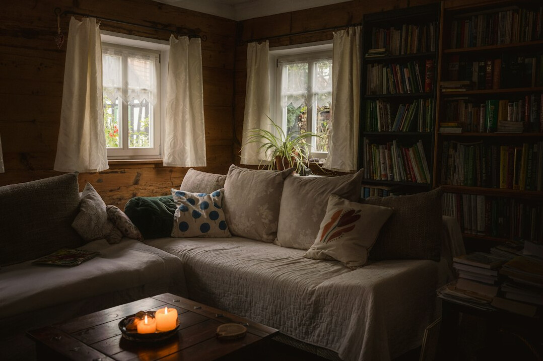 person journaling in quiet room
