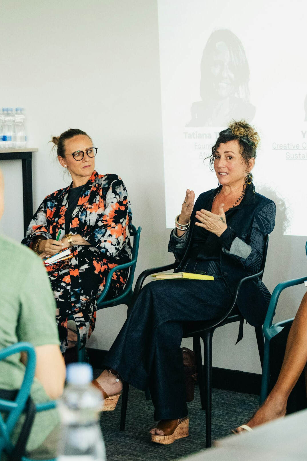 woman leading group discussion